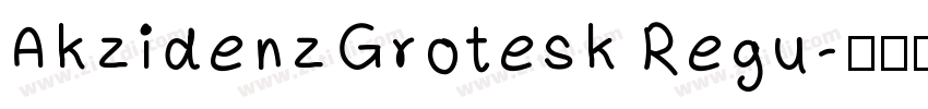AkzidenzGrotesk Regu字体转换
